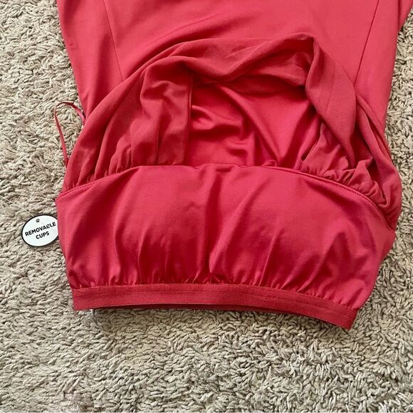 NFL All Sport Couture Red Atlanta Falcons Sports First Down Halter Top SZ XS NWT - Picture 7 of 11